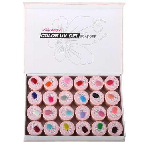 SOAK OFF LILY ANGEL 24 COLORS UV GEL KIT