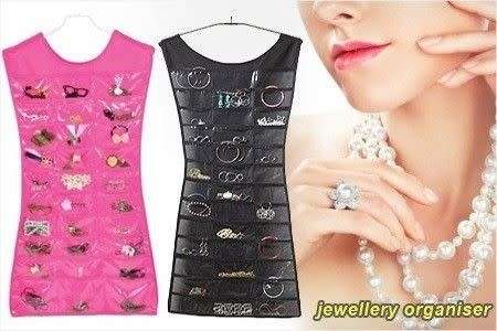 LITTLE BLACK DRESS- JEWELRY ORGANIZER ¿ PINK & BLACK AVAILABLE