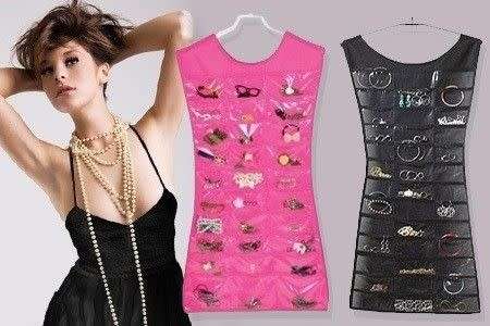 LITTLE BLACK DRESS- JEWELRY ORGANIZER ¿ PINK & BLACK AVAILABLE