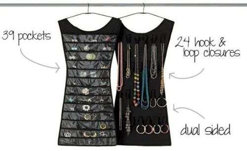 LITTLE BLACK DRESS- JEWELRY ORGANIZER ¿ PINK & BLACK AVAILABLE
