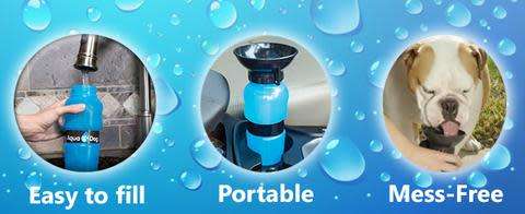 AQUA DOG  WATER BOTTLE FOR DOGS