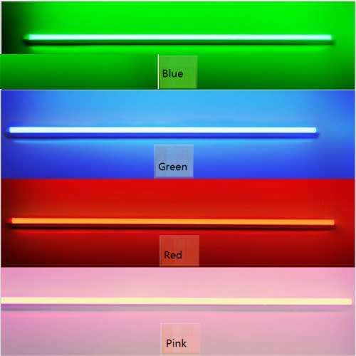 HIGH QUALITY T5 RGB LED TUBES  AC165-265V 4FT 2835 SMD 16W LIGHT IN RED/GREEN/BLUE/PINK
