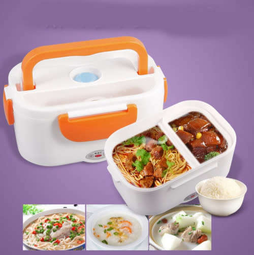 PORTABLE ELECTRIC HEATED FOOD WARMER BOX CONTAINER LUNCH HOT MEAL LUNCHBOX