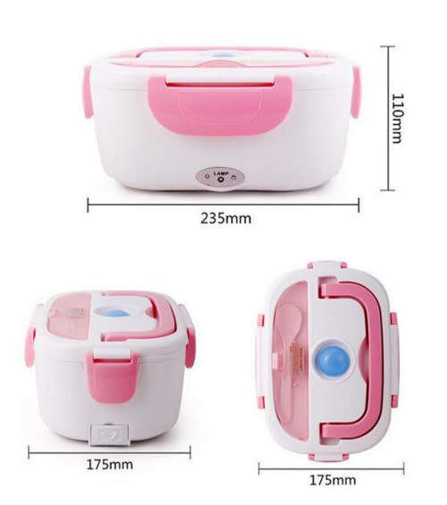 PORTABLE ELECTRIC HEATED FOOD WARMER BOX CONTAINER LUNCH HOT MEAL LUNCHBOX