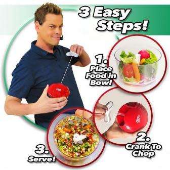 CRANK CHOP  MANUAL FOOD CHOPPER