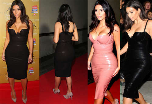 Sexy PU Leather Dresses Women Deep V Bodycon Party Clubwear Knee Length Kim Kardashian Wet Look Dres