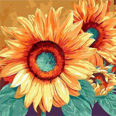 PAINTING BY NUMBERS--SUNFLOWER