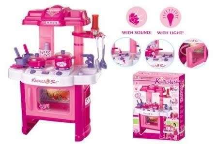 GIRLS KITCHEN PLAY SET WITH LIGHT & SOUND