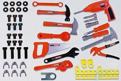 CHILDRENS WORK BENCH PLAY TOOL SHOP DIY BUILDER CONSTRUCTION TOY DRILL KIT SET