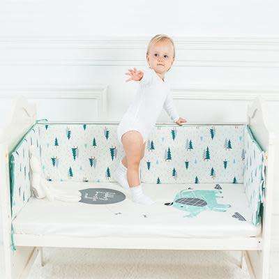 KNITTED COTTON BABY BOY BEDDING SHEET