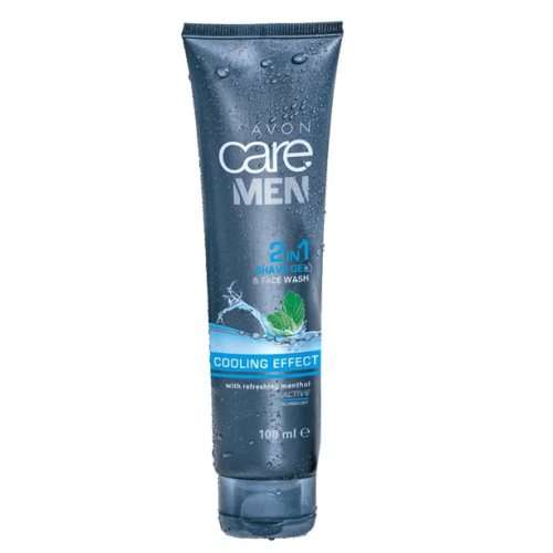 Avon Care Men Cooling Effect 2-in-1 Shave Gel & Face Wash