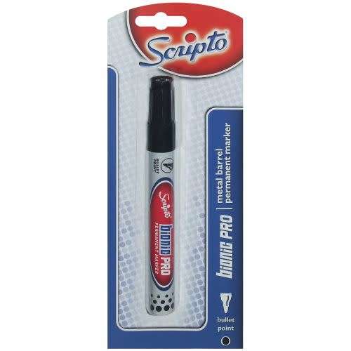 Scripto Bicnic Pro Perm Marker Metal  Black