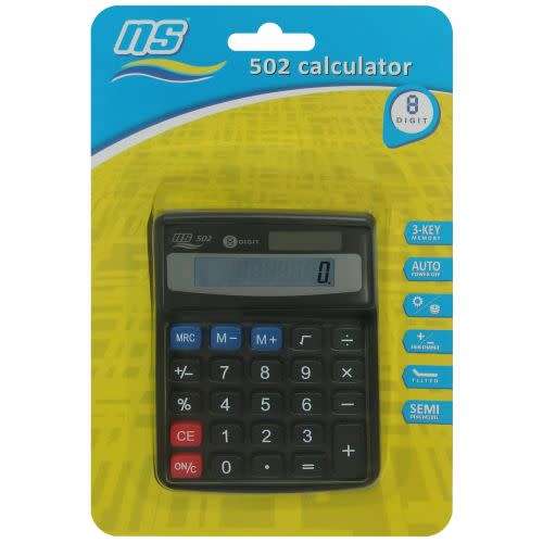 Ns-502 Calculator  8 Digit Handheld