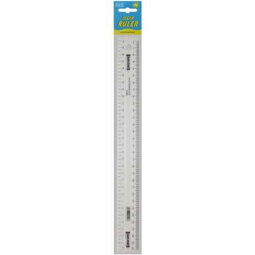 Ns Clear Ruler 300Mm Shatterproof