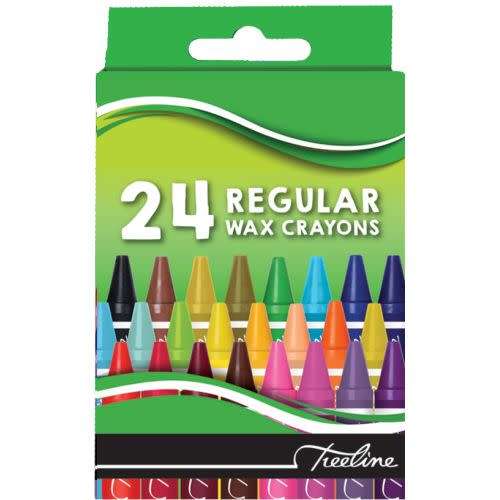Regular Wax Crayons 24Pc
