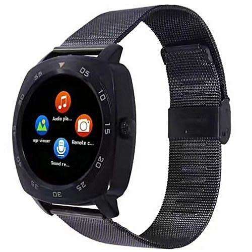 S7 Steel Full Round Smart Watch (Black)