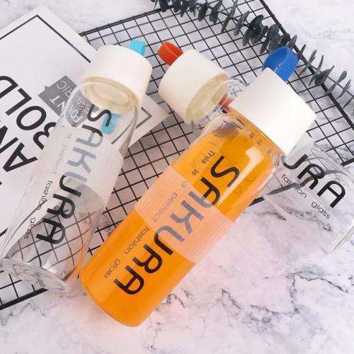 Sakura Glass 500ML Water Bottle