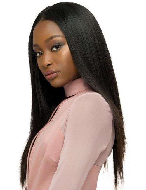 SAGA Natural Straight Remy Hair 3 Bundle with Closure