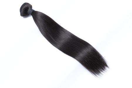 SAGA Natural Straight Remy Hair 3 Bundle with Closure