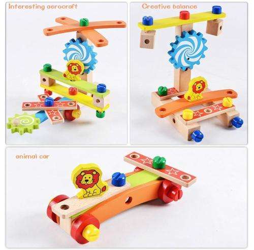 Multi Function Wooden Chair with tools