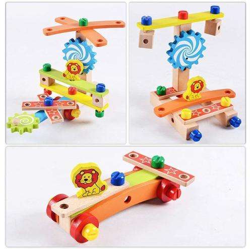 Multi Function Wooden Chair with tools