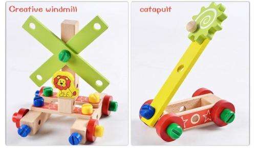 Multi Function Wooden Chair with tools