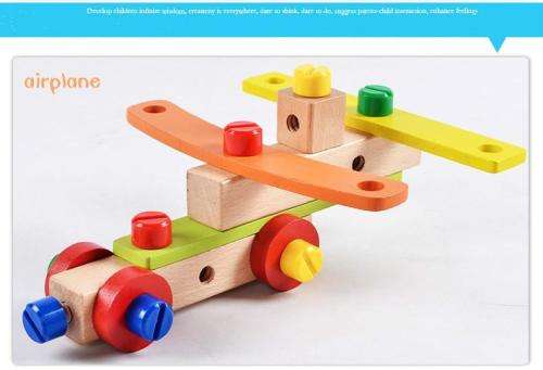 Multi Function Wooden Chair with tools