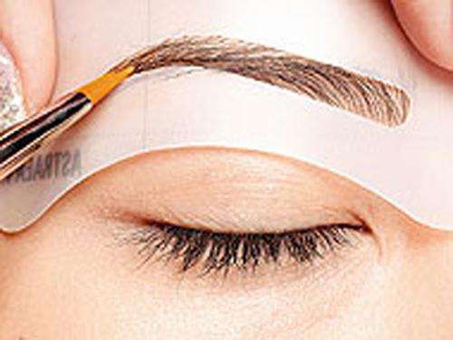THE POPULAR EYEBROW STENCIL TOOL MAKEUP EYE BROW TEMPLATE SHAPER MAKE UP TOOL 3 STYLES/SET