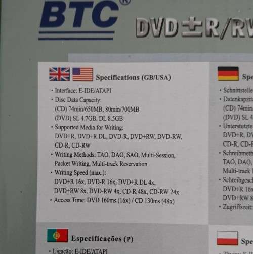 Desktop Internal PC CD DVD-ROM Writer