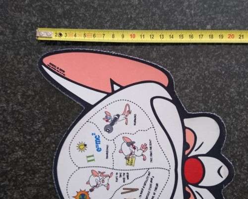 Novelty Pinky and the Brain Mouse Pad Pre-owned