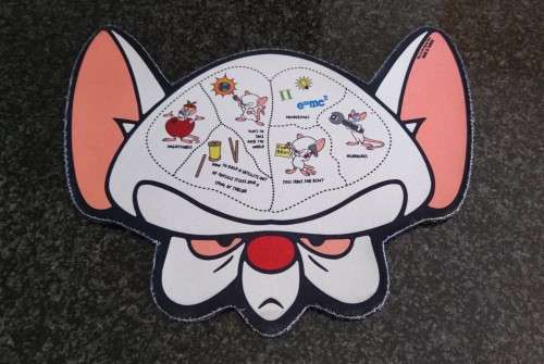 Novelty Pinky and the Brain Mouse Pad Pre-owned