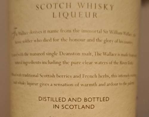 Wallace Single Malt Whiskey 5cl