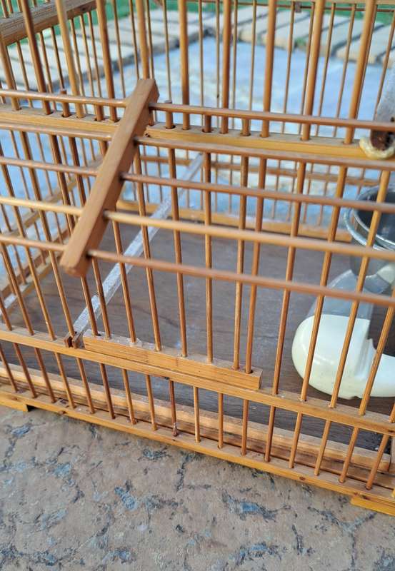 Vintage Bamboo Birdcage