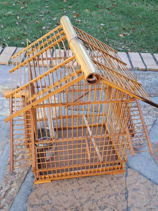 Vintage Bamboo Birdcage