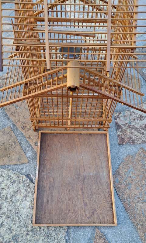 Vintage Bamboo Birdcage