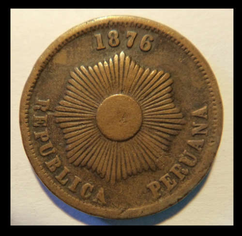 Crazy R1 Start! Peru, Two Centavos of 1876