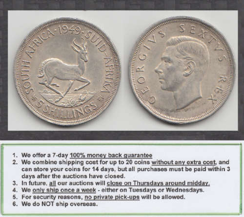 Crazy R1 Start! SILVER Five Shillings // Crown of 1949