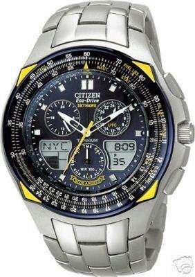 CITIZEN ECO DRIVE PROMASTER SKYHAWK BLUE ANGELS WATCH JR3090-58L