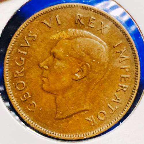 1938 1 Penny South Africa VF-EF