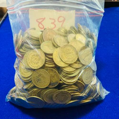 HALF SENTS SOUTH AFRICA (839 MIX COINS 1961-1964 ) BID PER COIN LOW INCREMENT