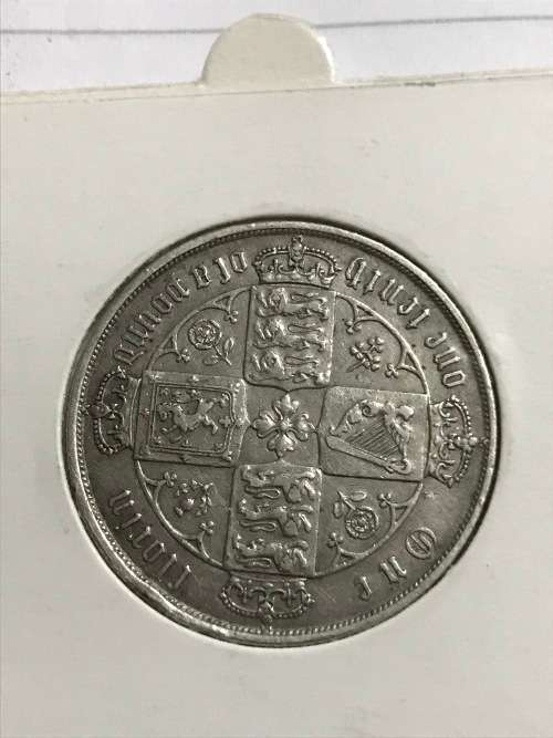 1851 GOTHIC ONE BRITISH FLORIN  ONLY 1540 MINTEDIN PROOF (.925 SILVER) NUMISTA 1,3% LEFT