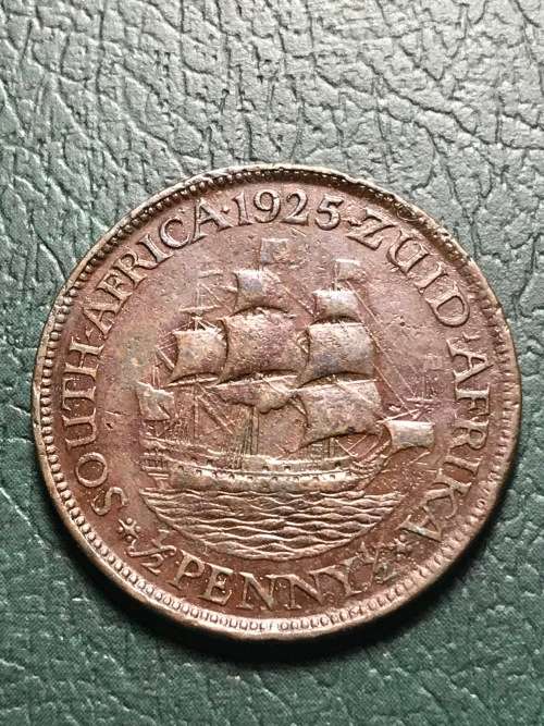 1925 Half Penny Red