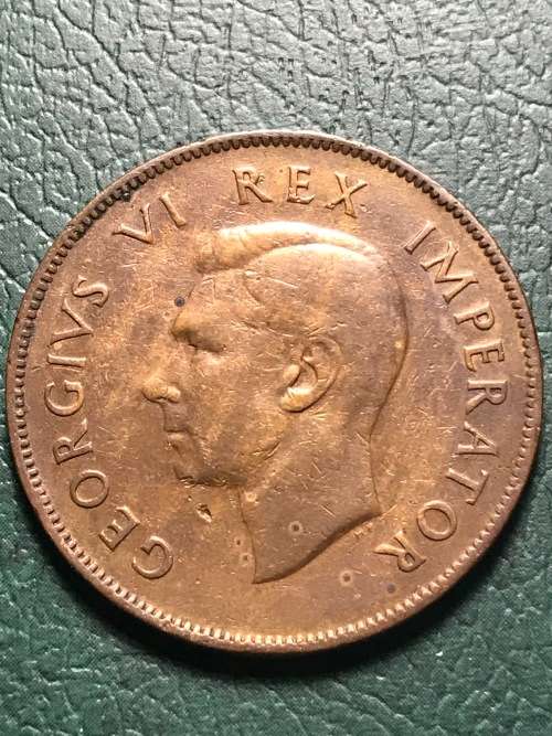 1947 One Penny VERY LOW MINTAGE SELL FOR OVER R200 MOSTLY