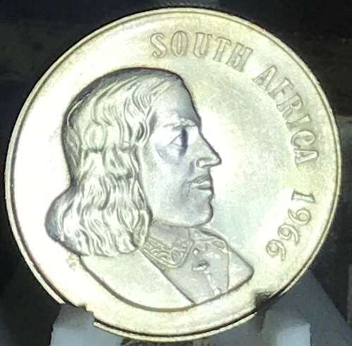1966 ONE RAND (SILVER R1) SOUTH AFRICA (ENG) A/U FULL DETAIL