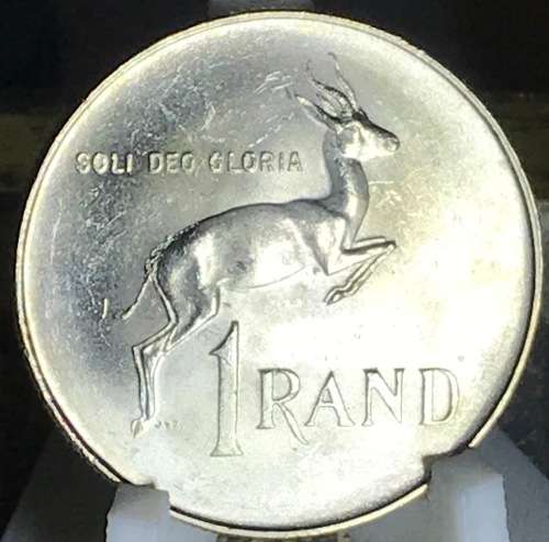 1966 ONE RAND (SILVER R1) SOUTH AFRICA (ENG) A/U FULL DETAIL