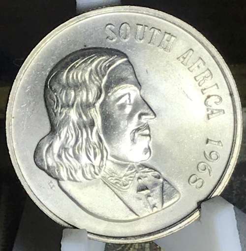 1968 ONE RAND (SILVER R1) SOUTH AFRICA (ENG) A/U FULL DETAIL