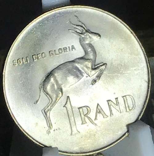 1968 ONE RAND (SILVER R1) SOUTH AFRICA (ENG) A/U FULL DETAIL