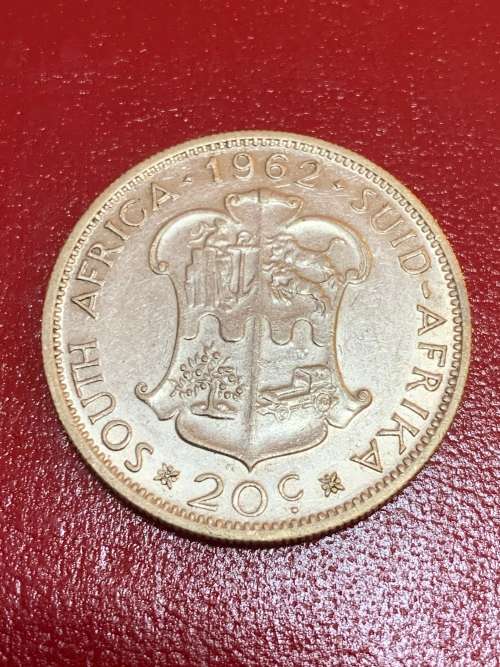 1964 TWENTY CENT SILVER COIN  FULL DETAIL