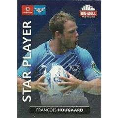 2012 Big Ball Rugby Trading card Bulls Foil Star Player Francois Hougaard 6