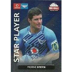2012 Big Ball Rugby Trading card Bulls Foil Star Player Morne Steyn 7